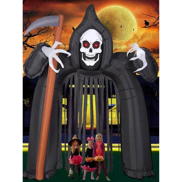 EBANKU 10FT Halloween Inflatable Ghost Archway Outdoor Garden Lawn Yard Party - Picture 3 of 6